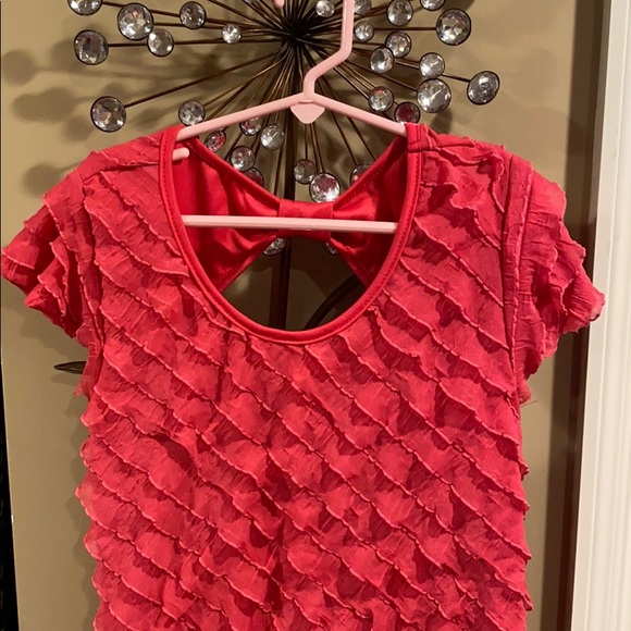 Girls Pink Ruffle Dress - Picture 2 of 4